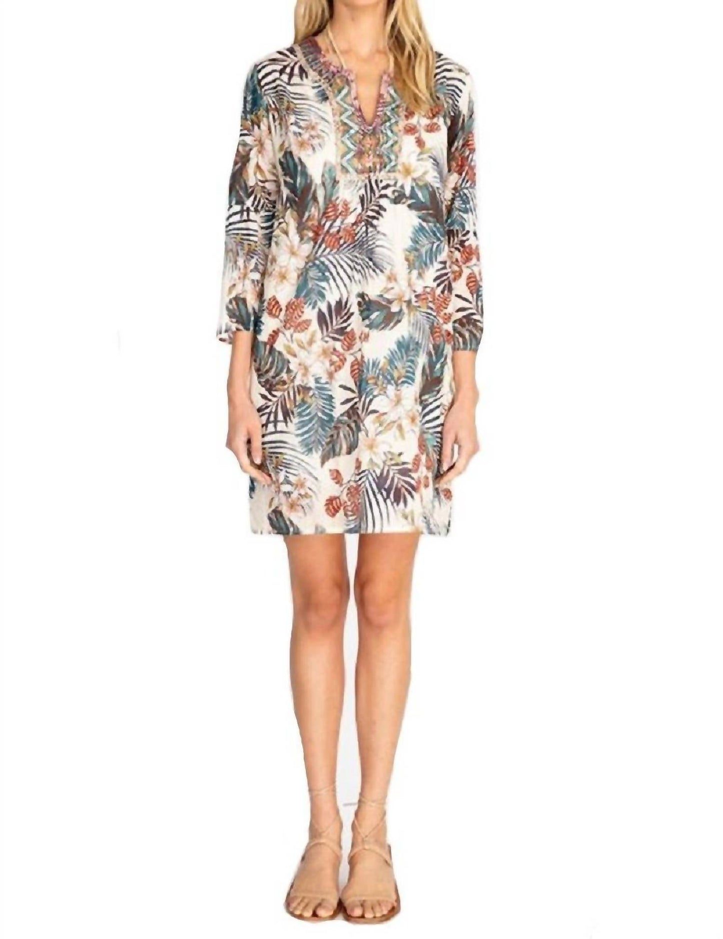 Johnny Was - Flare Sleeve Tunic Dress