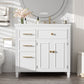 Modern Freestanding Bathroom Vanity With Ceramic Sink