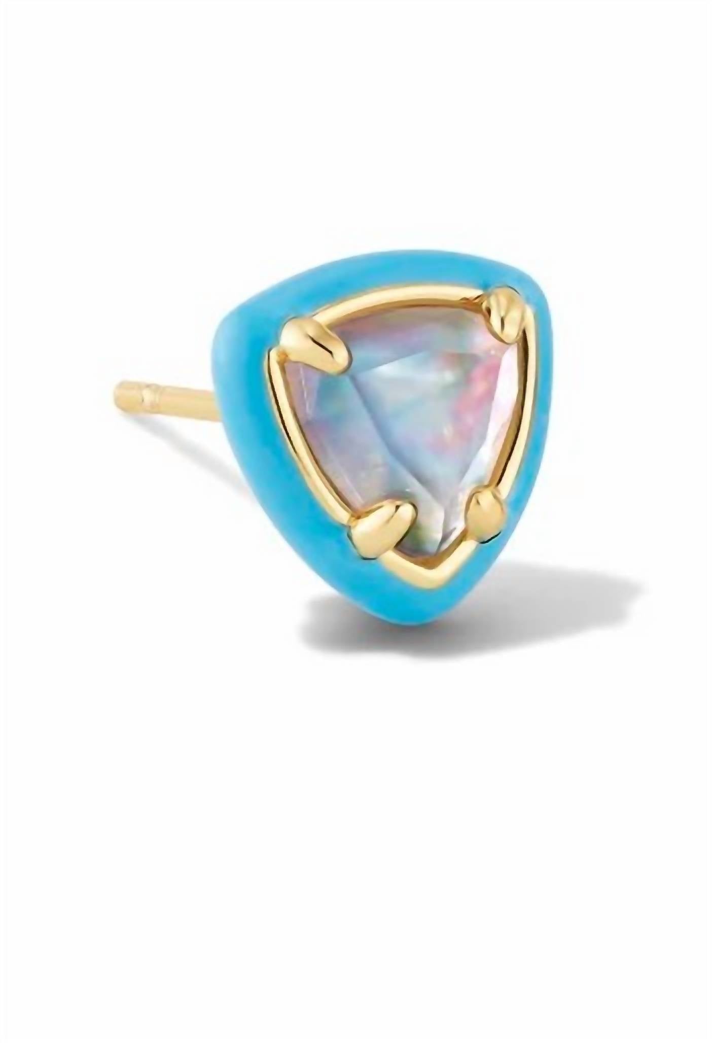 Kendra Scott - Arden Gold Enamel Framed Stud Earrings