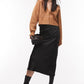 Topshop Waffle Knit Crop Cardigan - Camel