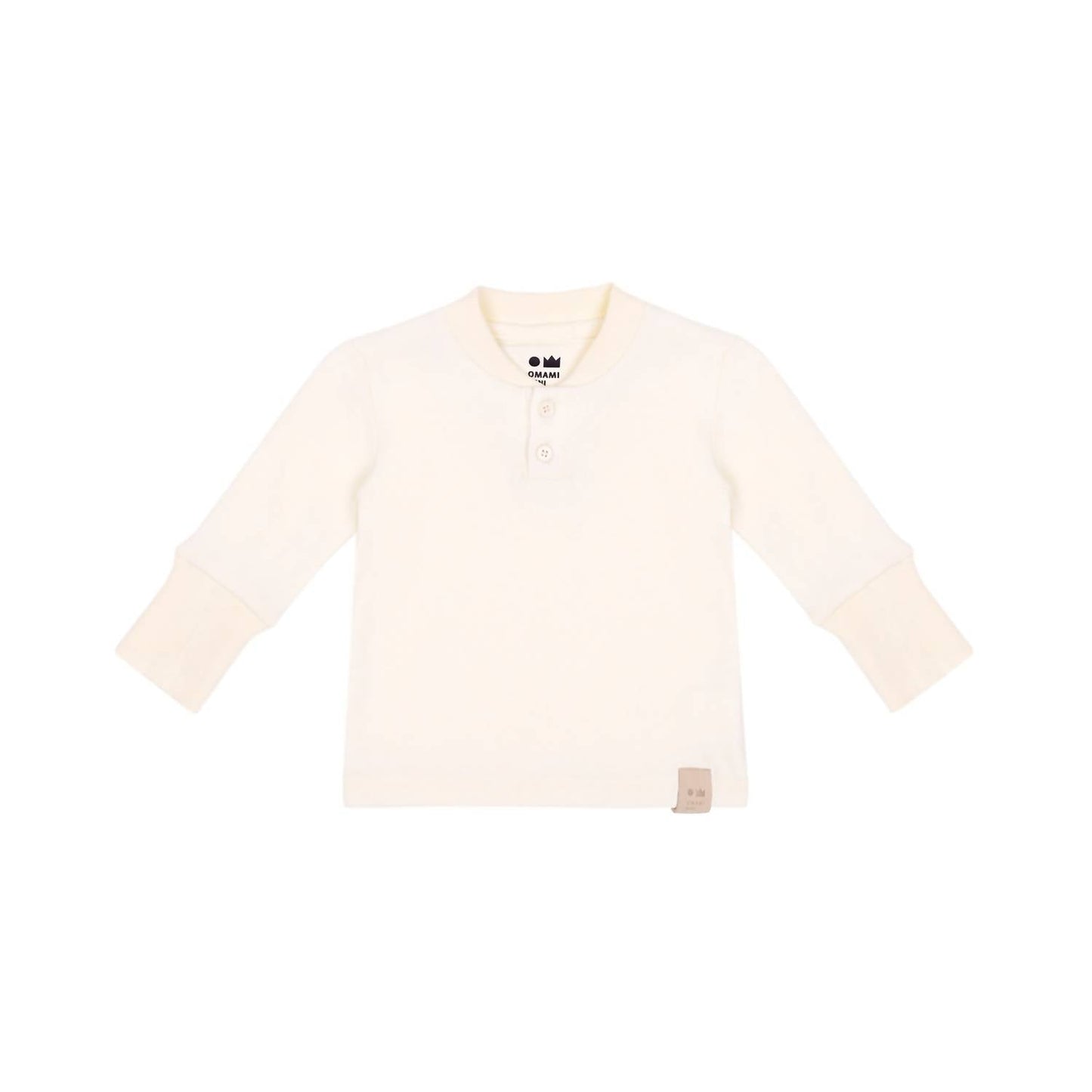 Omamimini - Baby Henley with Long Sleeve Top