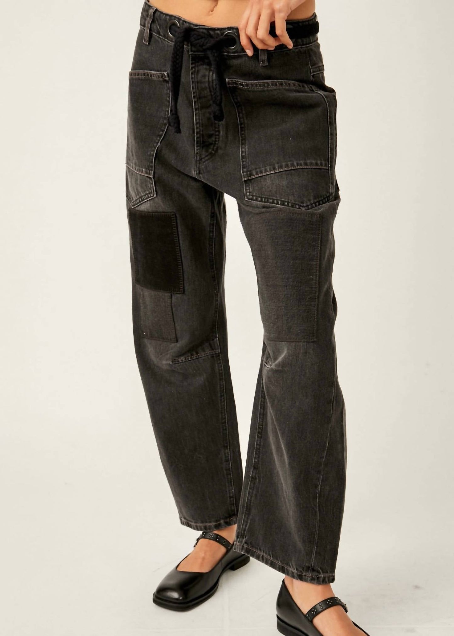 Free People - Moxie Low Slung Pull On Jeans