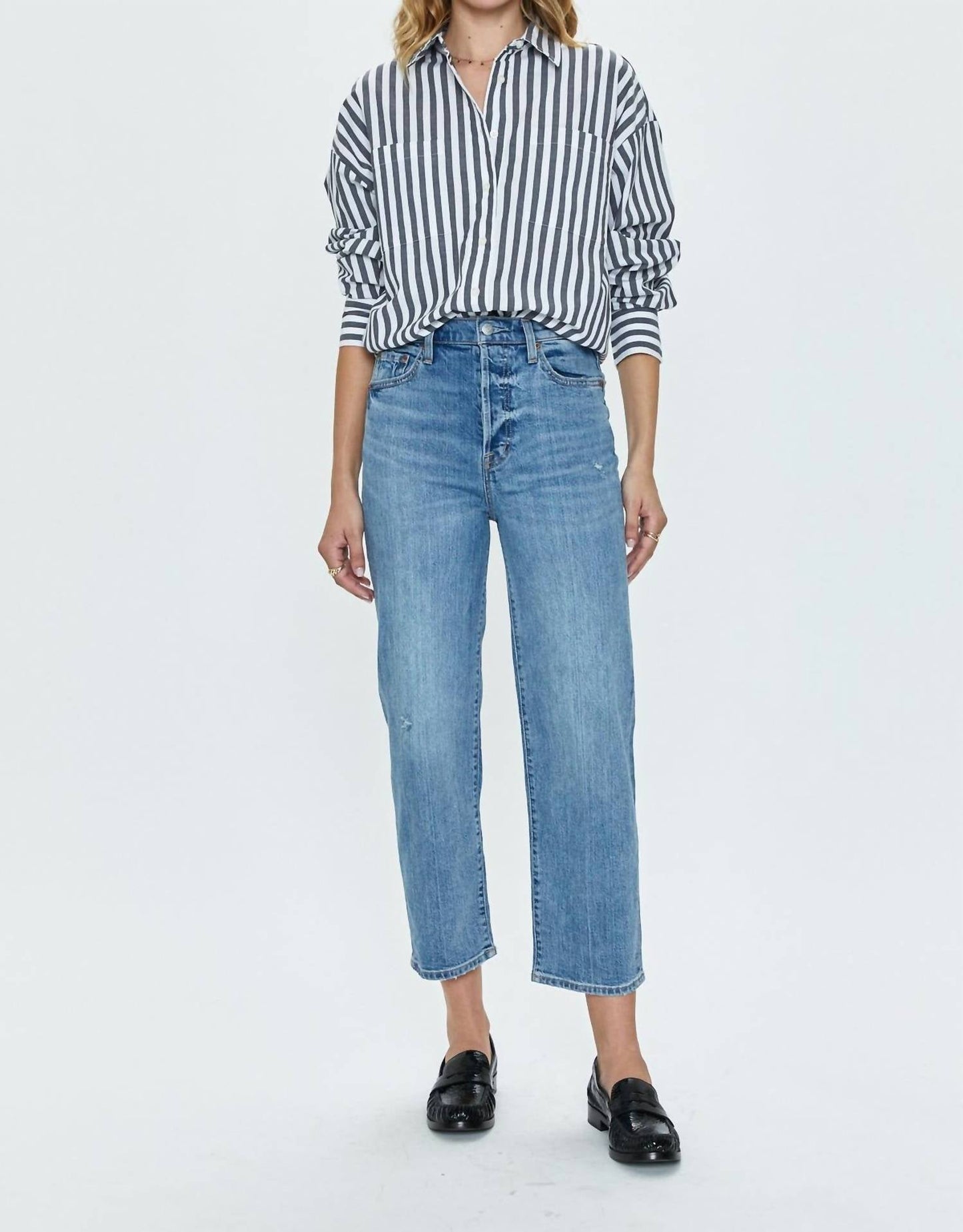 Pistola - Cassie Crop Super High Rise Straight Crop Jeans