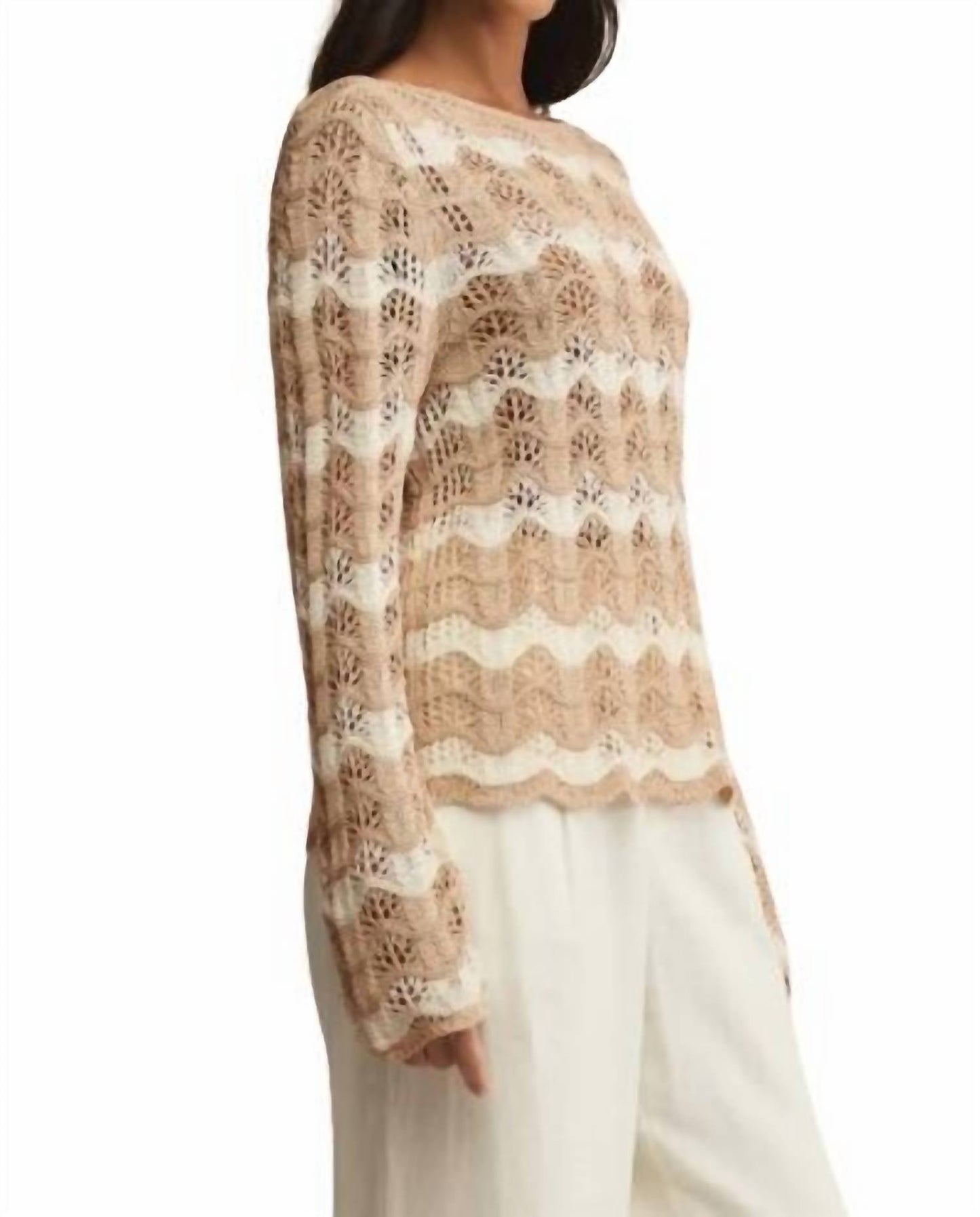 Z Supply - Azura Stripe Crochet Top