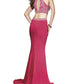 Abby Paige Prom - Two-piece Stretch Jersey Fit And Flare Gown