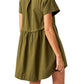 Free People - Ronnie Poplin Mini Dress