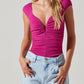 Astr - Ninette Plunging Bodysuit