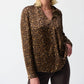 Joseph Ribkoff - Animal Print Long Sleeve Satin Top