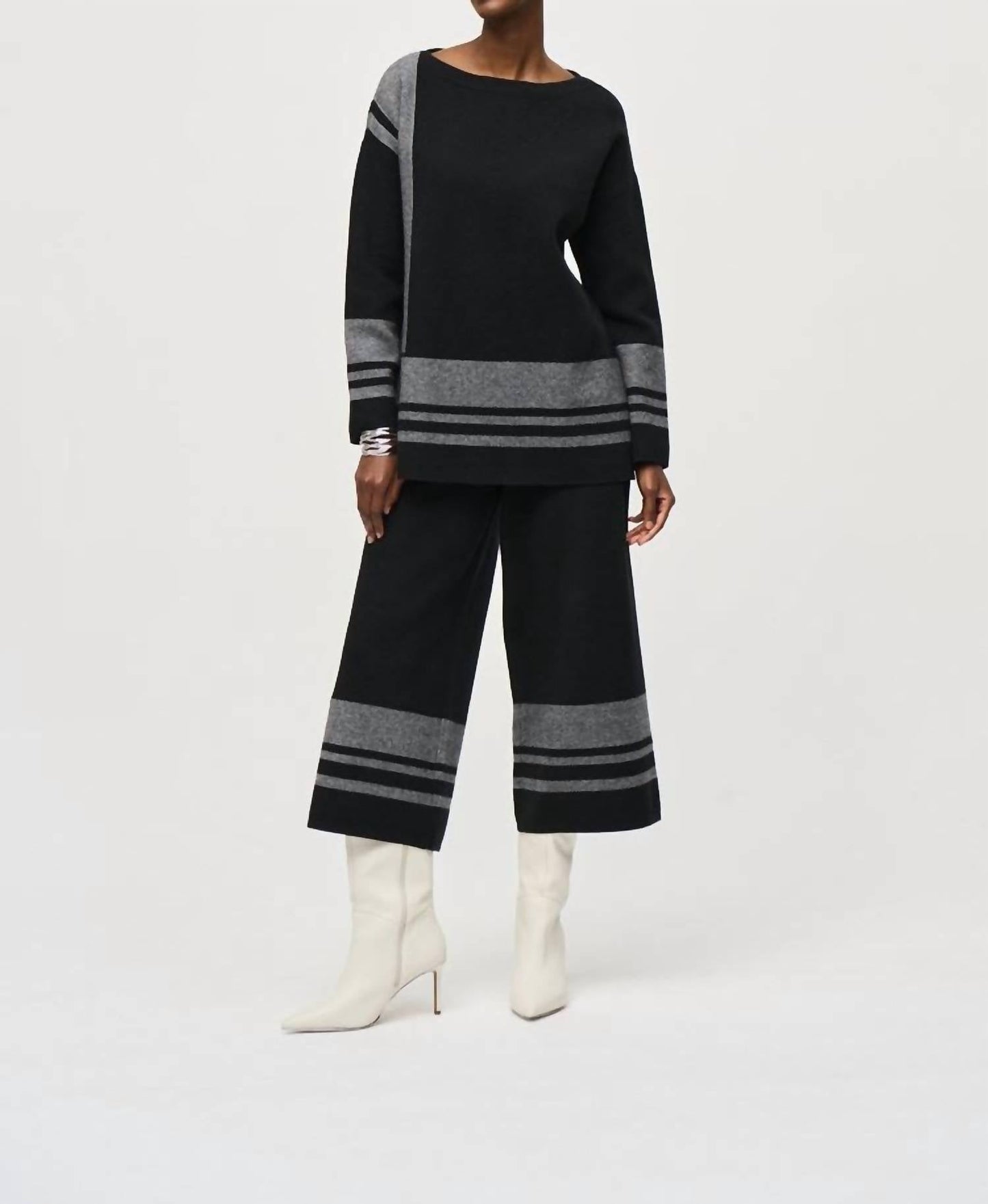 Joseph Ribkoff - Jacquard Sweater Knit Boxy Top