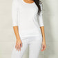 Angel Apparel - 3/4 Sleeve Scoop Neck Top