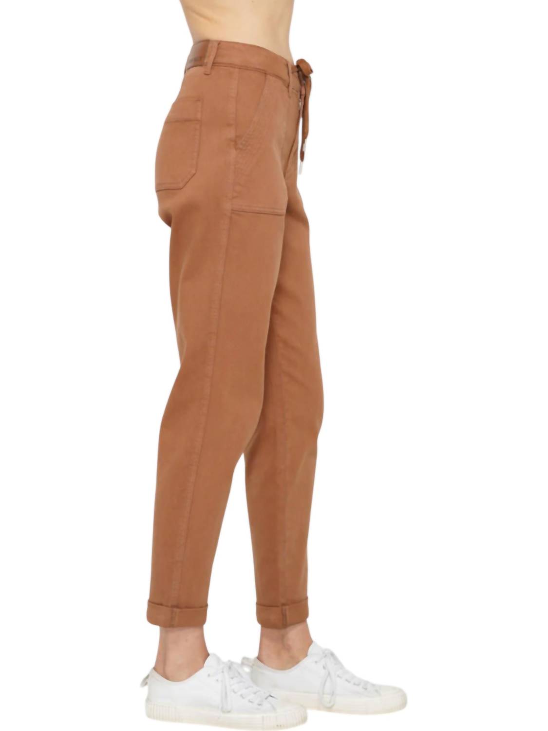 Judy Blue - High Waist Garment Dyed Cuffed Jogger