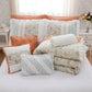 9 Piece Cotton Percale Comforter Set Coral Queen