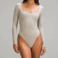 Lululemon - Wundermost Ultra-soft Nulu Square-neck Long-sleeve Bodysuit