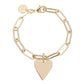 Eklexic - Women's Medium Helena & Large Elongated Link Chain Bracelet