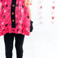 Laree + Co. - Heart Doodles Bamboo Short Sleeve Peplum + Legging Set