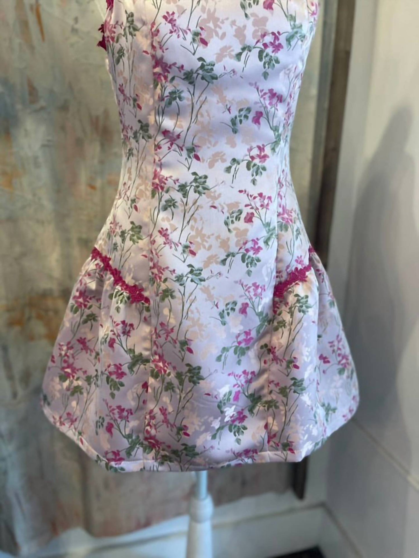 B.Right - Grace Floral Flare Mini Dress
