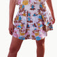 Bell - Pleated Smocked Mini Skirt
