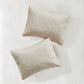 3 Piece Reversible Bedspread Set Cream Full/Queen