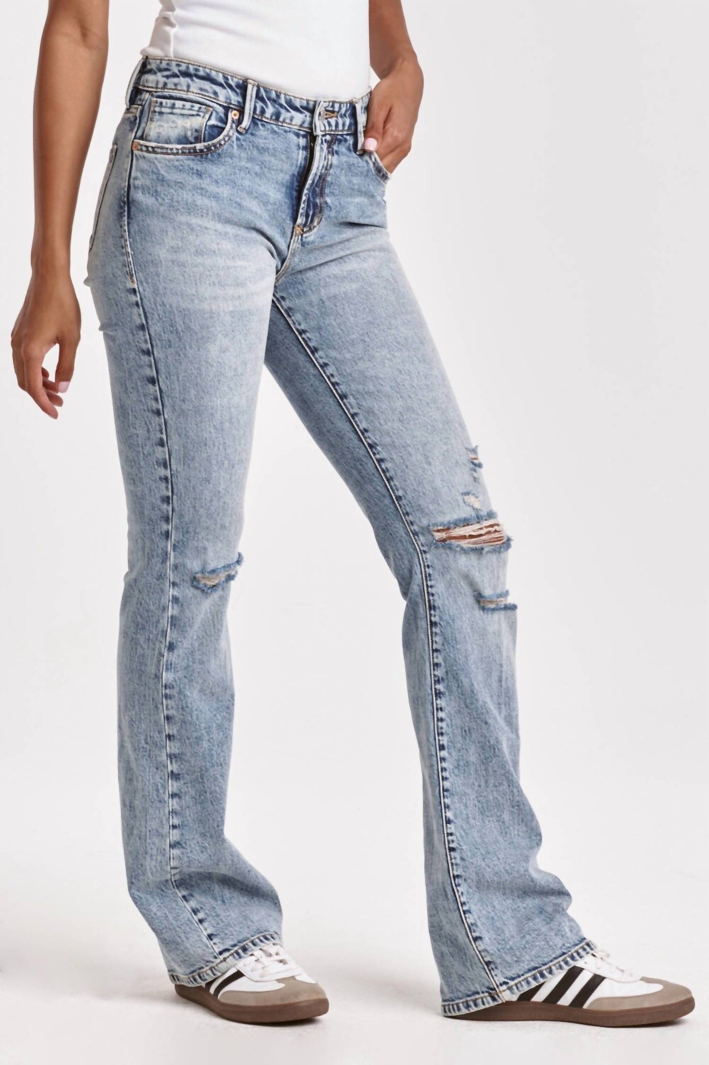 Dear John Denim - Jaxtyn Mid Rise Bootcut Jeans