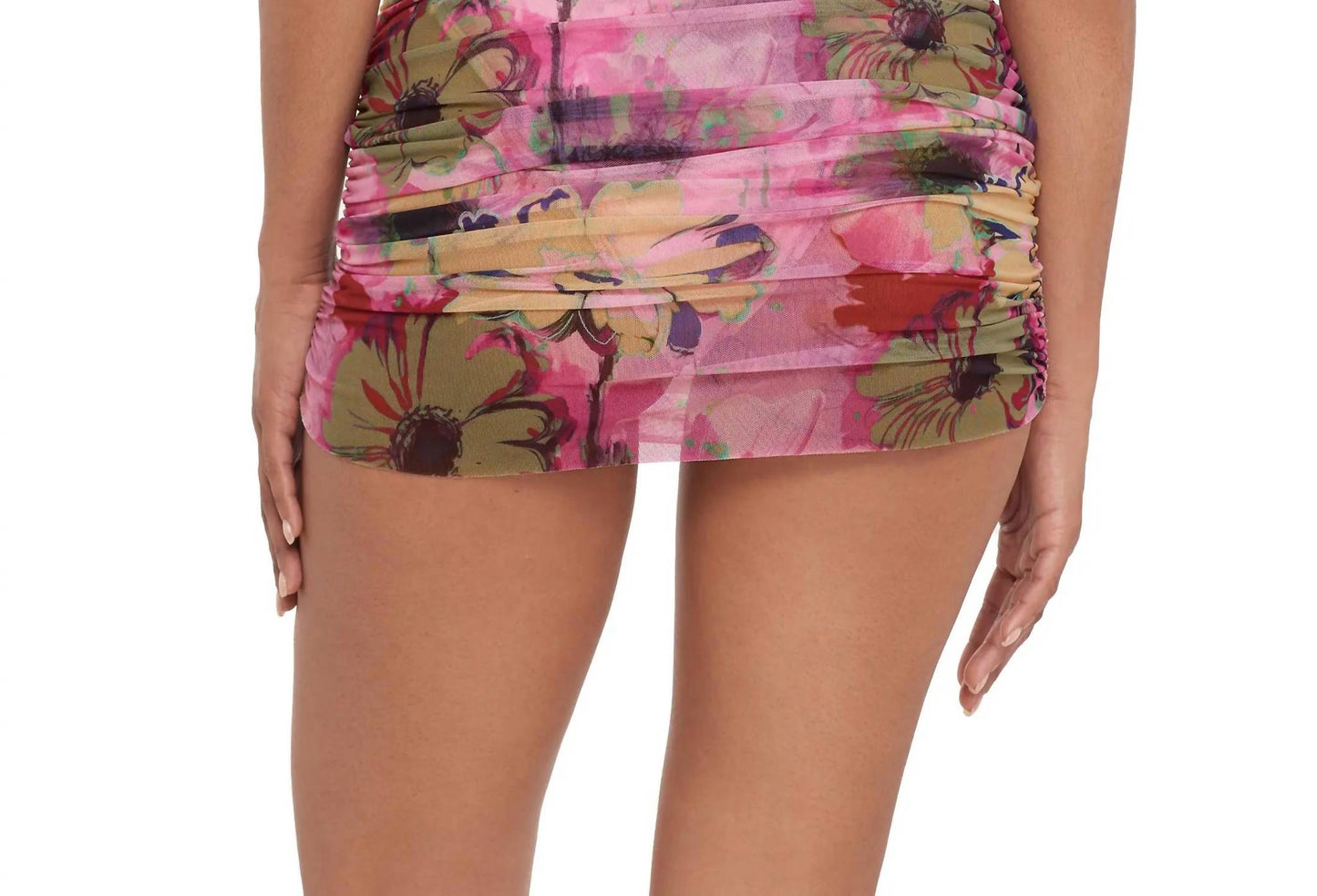 Steve Madden - Ruched Mesh Skirt