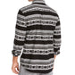 Levi's Men's Norte Regular-Fit Geo-Stripe Shirt Black Size Extra Large