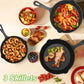 3-piece Pre-seasoned Cast Iron Skillet Set