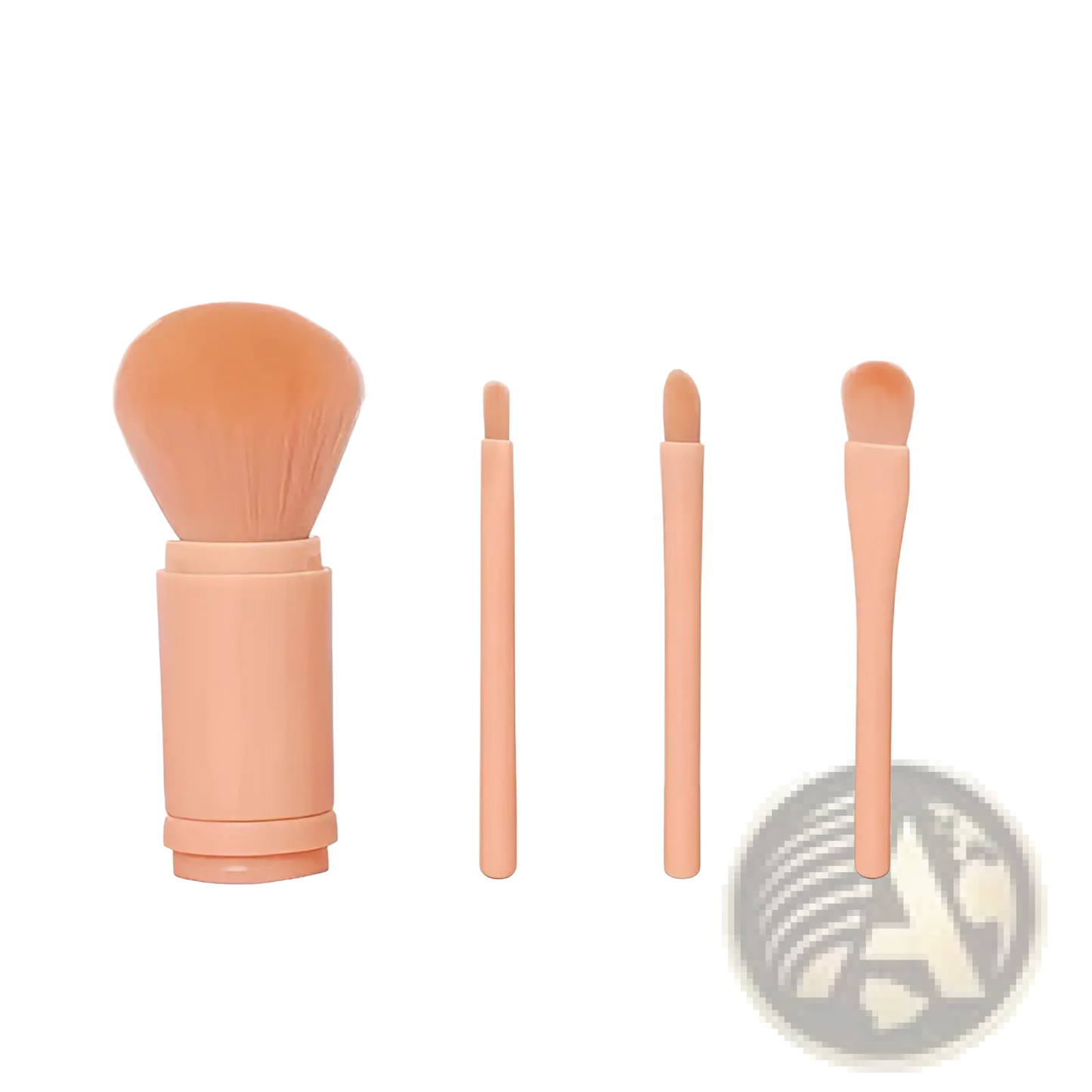 4 in 1 Portable Travel Makeup Brush Set with Storage Case