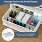 4 Drawer Rolling Makeup Vanity and Skincare Storage Cart White