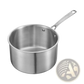 4 Qt Stainless Steel Saucepan with Glass Lid