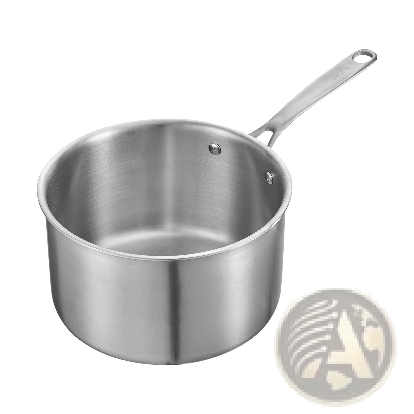 4 Qt Stainless Steel Saucepan with Glass Lid