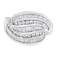 14KT White Gold Diamond Bypass Band Ring (1 cttw, H-I Color, SI1-SI2 Clarity)