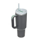 Arbaglobal 40 Oz Insulated Tumbler with Handle and Straw