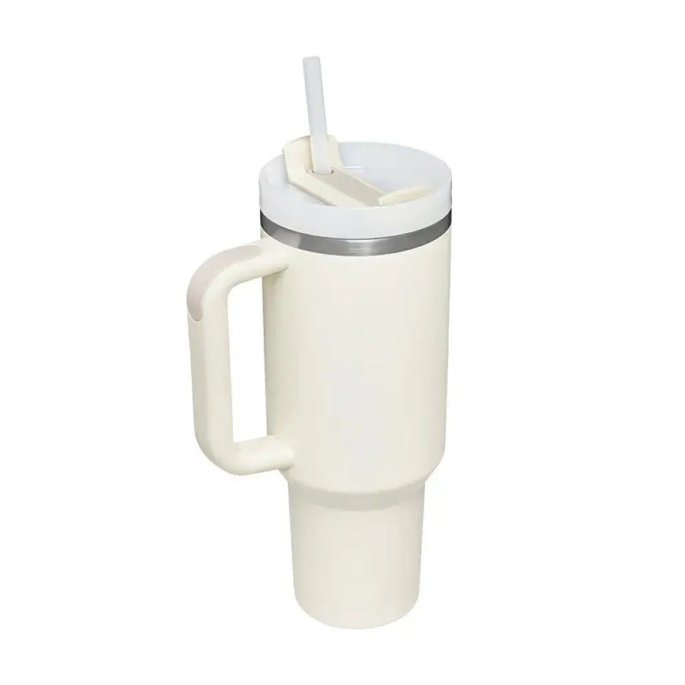 Arbaglobal 40 Oz Insulated Tumbler with Handle and Straw