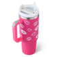 Arbaglobal 40 Oz Insulated Tumbler with Handle and Straw