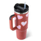 Arbaglobal 40 Oz Insulated Tumbler with Handle and Straw