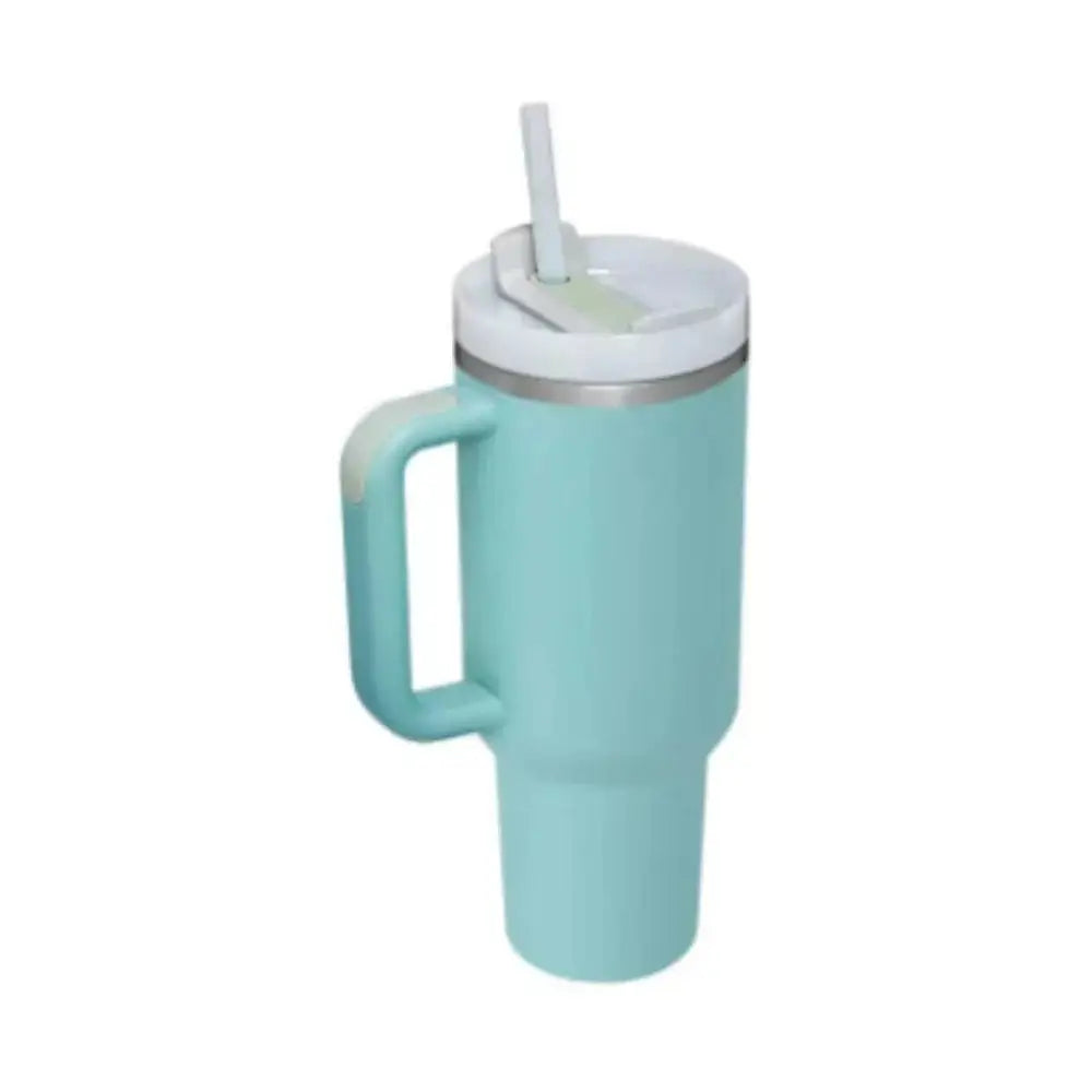 Arbaglobal 40 Oz Insulated Tumbler with Handle and Straw