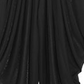 Balmain Woman's Draped Knitted Wide leg Pants Black Size 38