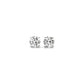 1 cttw Certified IGI Lab Grown Round Diamond Stud Earrings 14k White Gold (G/VS2)