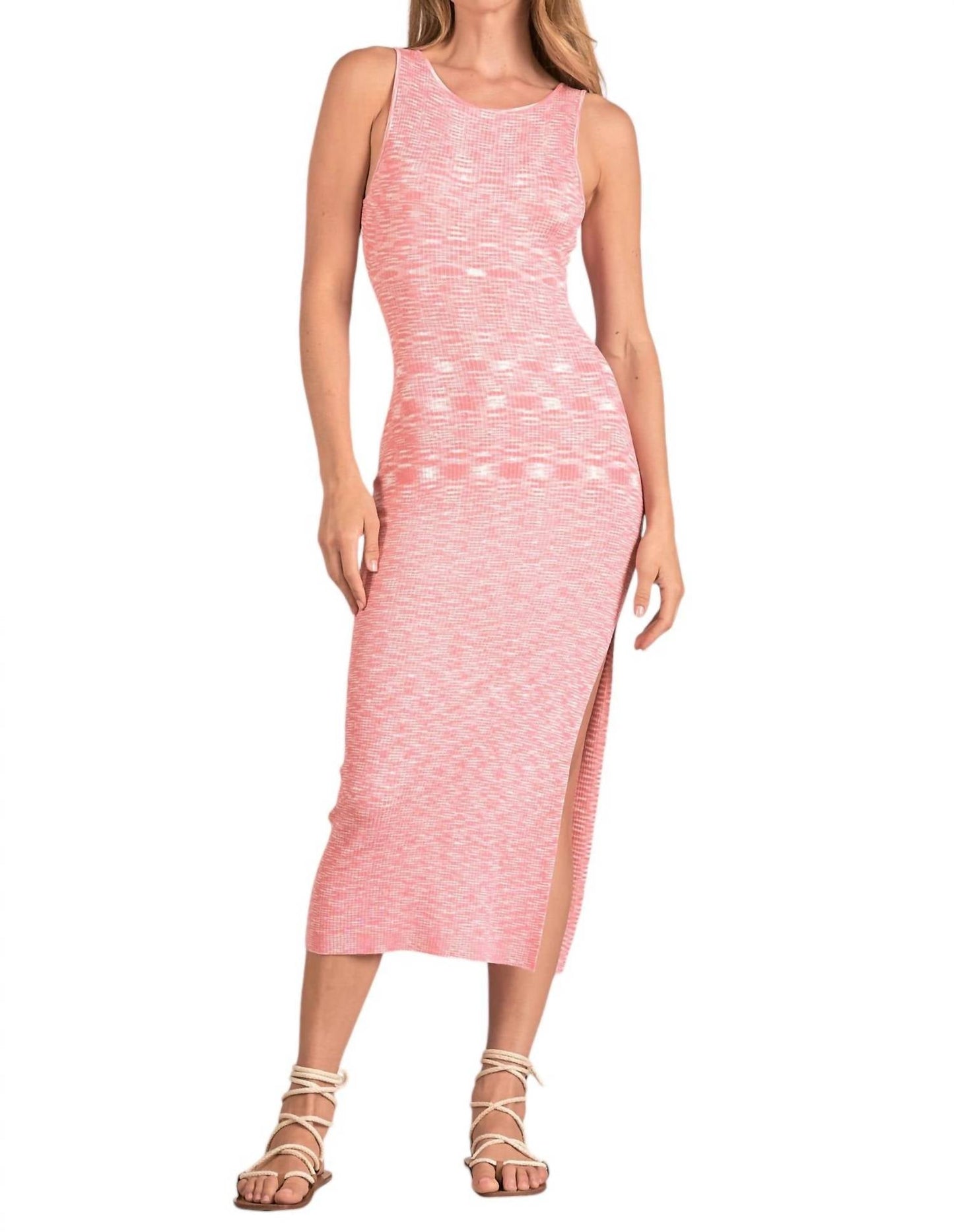 Elan - Maxi Back Twist Cut out Dress