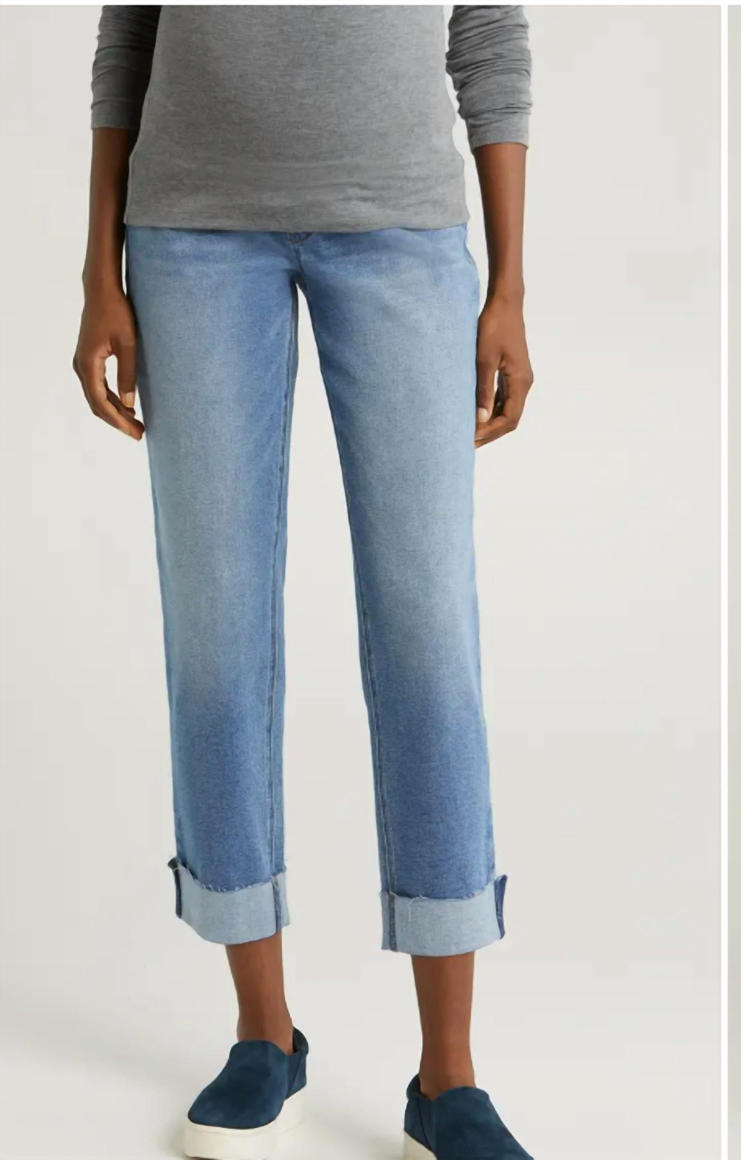 1822 Denim - Women's Maternity Cuffed Slim Jean With Bellyband
