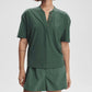 Varley - Kasey Mock Placket Rib Tee
