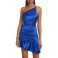 Amanda Uprichard - Nicoletta One-shoulder Silk Mini Dress