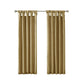 Twist Tab Lined Window Curtain Panel Bronze 50x84
