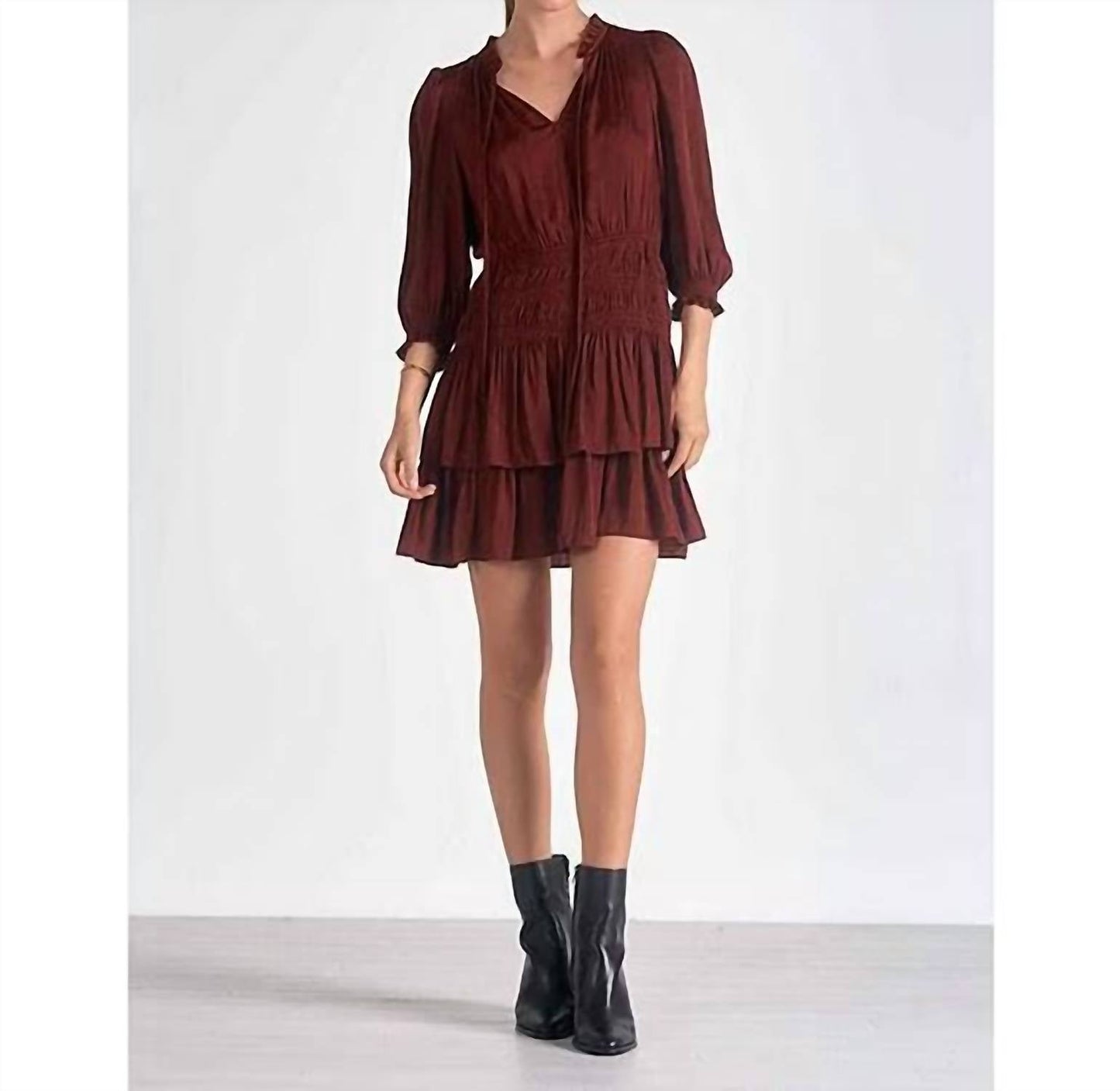 Elan - Dress with 3/4 Sleeve