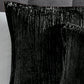 Turin 7 Piece Black Crinkle Velvet Comforter Set