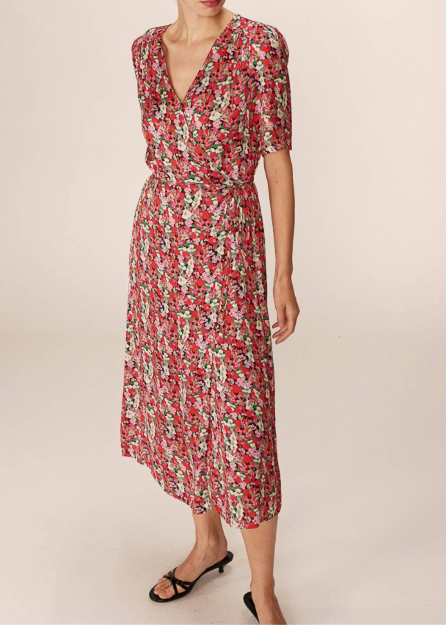 Grace & Mila - Perline V-neck Midi Dress