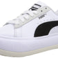 PUMA महिलाओं के सफ़ेद/काले स्नीकर्स