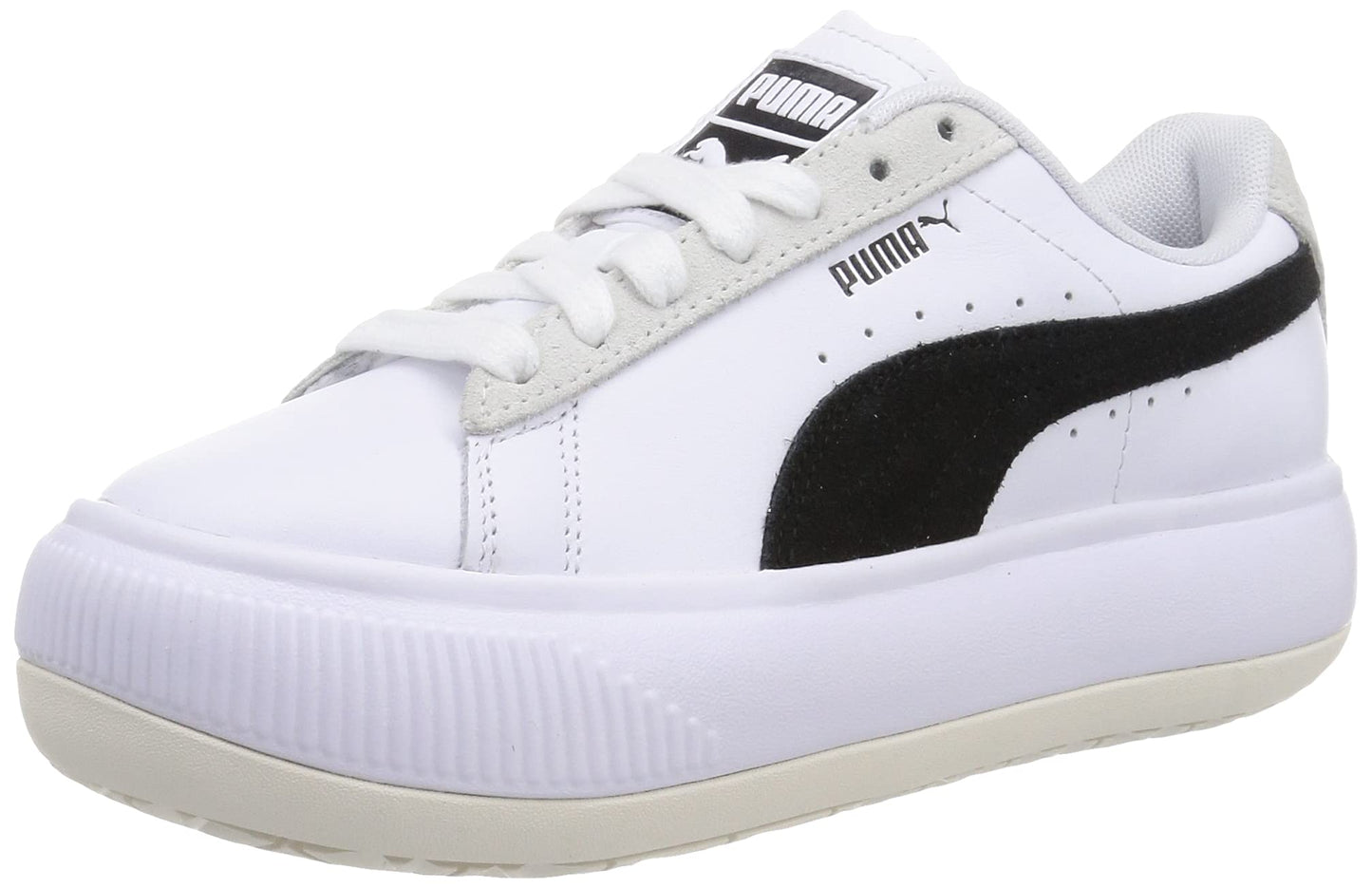 PUMA महिलाओं के सफ़ेद/काले स्नीकर्स