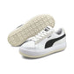 PUMA महिलाओं के सफ़ेद/काले स्नीकर्स