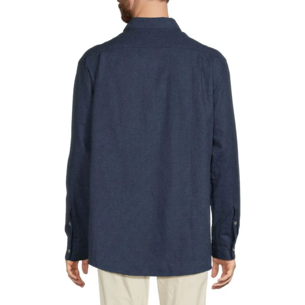 Brax Men's Navy Modern Fit Button-Down Shirt Size Medium